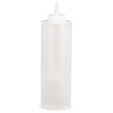 Tablecraft Squeeze Bottle,8.43",Clear,Plastic,PK36 112C