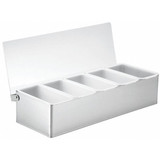Tablecraft Condiment Holder,3 5/8 in H,Silver 1605