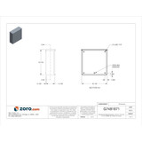 Wiegmann Enclosure,Mtlc,18In.Hx 18In.Wx6In.D RSC181806GNK