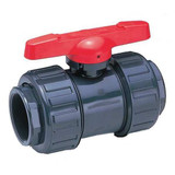 Asahi Manual 2-Way Ball Valve,Socket,PVC 1601012