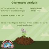 Down To Earth 0.5 Lb. 2-0-1 Alfalfa Meal DTE17805 754853