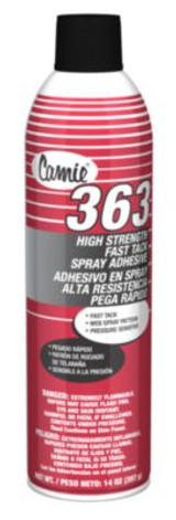 Camie® 363 High Strength Fast Tack Spray Adhesive, 14 oz, 12/Carton 1000035041