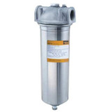 Parker Filter Housing,13" H,3 5/8" Dia,Silver BSSB10-1SD