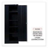 Alera® Standard Assembled Storage Cabinet, 36w x 18d x 72h, Black CME7218BK USS-ALECME7218BK