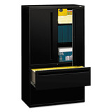 HON® FILE,LAT,42"W,W/STOR,BK H795LS.L.P