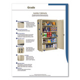 Tennsco CABINET,JUMBO,18D,BK J1824SU-BLK USS-TNNJ1878SUBK