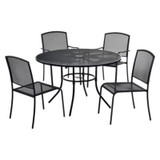 Global Industrial® TABLE,CAFE 36" RND BK 695972