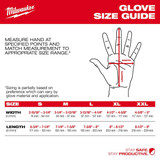 Milwaukee Tool Knit Gloves,Finished,Size 2XL 48-73-7004