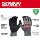 Milwaukee Tool Knit Gloves,Finished,Size 2XL 48-73-7004