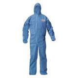 Kleenguard Hooded Coverall,XL,Blue,SMMMS,PK24 58514