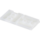 Panduit Cable Tie Base,2 Way,Natural,PK100 ABMS-A-C