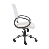 Boss Task Chair,Pewter Finish,Mesh Back B6406