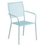 Flash Furniture Sky Patio Table Set,35.25RD CO-35RD-02CHR4-SKY-GG