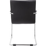 Boss Side Chair,Chrome Frame,Black Vinyl,PK2 B9536-BK-2
