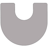 Flash Furniture Activity Table,Horeshoe Shp,Gry,60"x66" XU-A6066-HRSE-GY-T-P-GG