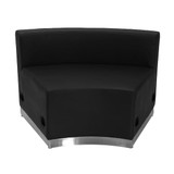 Flash Furniture Reception Set,Black Leather,10 pcs. ZB-803-440-SET-BK-GG
