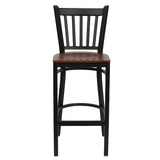 Restaurant Stool,Vertical Back,Chy Seat  XU-DG-6R6B-VRT-BAR-CHYW-GG