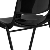 Flash Furniture Stack Chair,Frame,Black,14" RUT-14-PDR-BLACK-GG