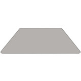 Activity Table,Trapezoid,Gray,30"x60"  XU-A3060-TRAP-GY-T-P-CAS-GG