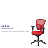 Flash Furniture Mid-Back Exec Chair,Red HL-0001-RED-GG