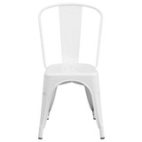Flash Furniture White Metal Chair CH-31230-WH-GG