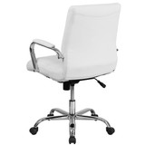 Flash Furniture Office Chair,40 3-4 in H,Gray GO-2286M-WH-GG