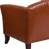 Flash Furniture Cognac Leather Loveseat 111-2-CG-GG
