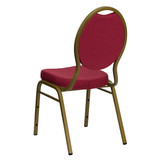 Flash Furniture Burgundy Fabric Banquet Chair FD-C04-ALLGOLD-2804-GG