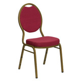 Flash Furniture Burgundy Fabric Banquet Chair FD-C04-ALLGOLD-2804-GG