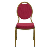 Flash Furniture Burgundy Fabric Banquet Chair FD-C04-ALLGOLD-2804-GG