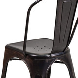Flash Furniture Antique Metal Chair CH-31230-BQ-GG
