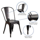 Flash Furniture Antique Metal Chair CH-31230-BQ-GG