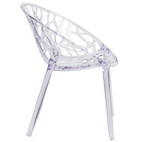 Flash Furniture Specter Series Transparent Stacking,PK4 4-FH-156-APC-GG