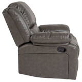 Flash Furniture Harmony Series Leather Recliner,Gray BT-70597-1-GY-GG