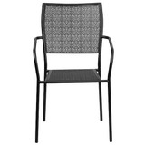 Flash Furniture Black Steel Patio Chair CO-2-BK-GG
