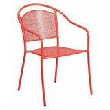 Flash Furniture Coral Patio Chair-Round Back CO-3-RED-GG