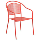Flash Furniture Coral Patio Chair-Round Back CO-3-RED-GG