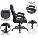 Flash Furniture Black High Back Exec Chair GO-724H-BK-LEA-GG