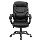 Flash Furniture Black High Back Exec Chair GO-724H-BK-LEA-GG