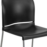 Flash Furniture Black Plastic Sled Stack Chair,PK5 5-RUT-238A-BK-GG