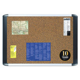 Mastervision Tech Cork Board,48x72 Silver/Black MVI270501