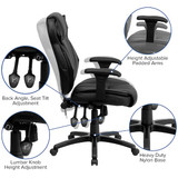 Flash Furniture Office Chair,48 3-4 in H,Black BT-9835H-GG