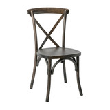 Flash Furniture Cross Back Chair,Early American XU-X-EA-GG