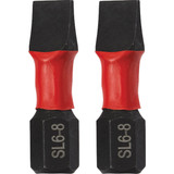 Do it Best 1 In. Slotted #6-8 Impact Ready Screwdriver Bit (2-Pack)
