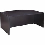 Boss Bow Front Desk Shell,Mocha,71"Wx36/41"Dx N189-MOC