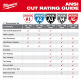 Milwaukee Tool Knit Gloves,Finished,Size 2XL 48-73-7134
