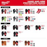 Milwaukee Tool Knit Gloves,Finished,Size 2XL 48-73-8754