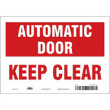 Condor Safety Sign,7 in x 10 in,Vinyl 472Z41
