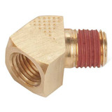 Parker 45 Elbow, Brass, 1/4 in, FNPT x MNPT VS2214P-4-4