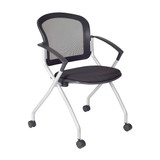 Kobe FlipTop Table,w-2Cadence Chairs,48"x24" MKFT4824CH23BK